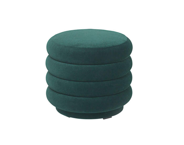 Pouf Round small, dark green