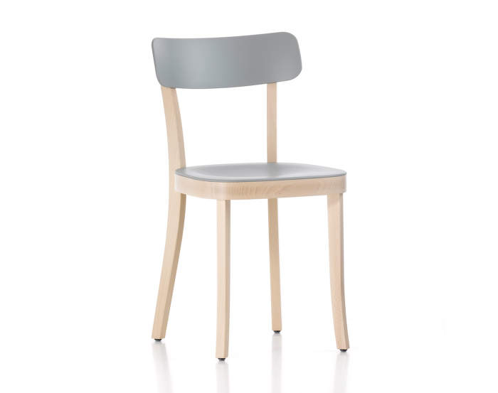Basel Chair, light grey/ beech