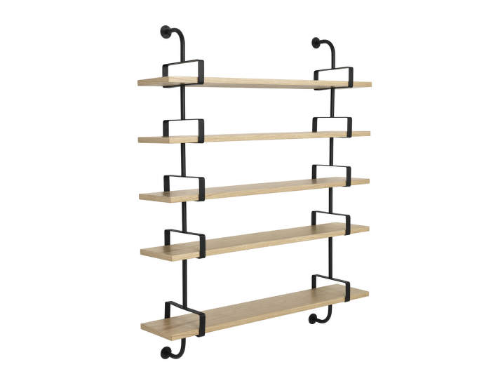 Police Démon Shelf 2, 155cm, 5 shelves, oak