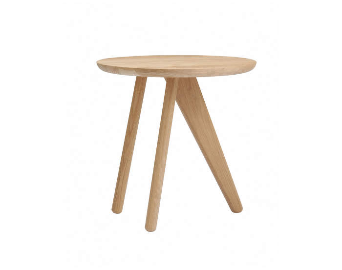 Fin Side Table, natural oak