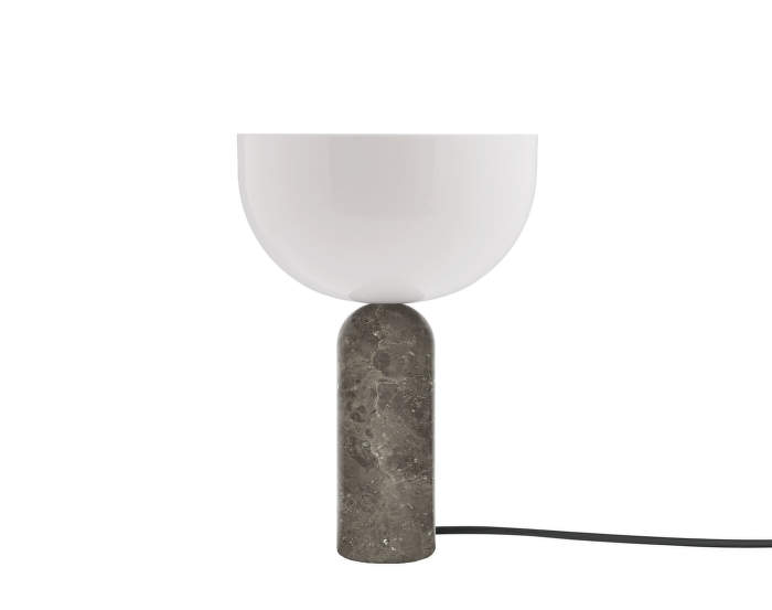 Kizu Table Lamp, Small, Gris du Marais w. White Acrylic