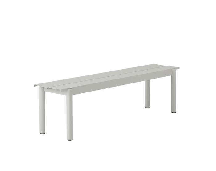 Linear Steel Bench 170 cm, grey