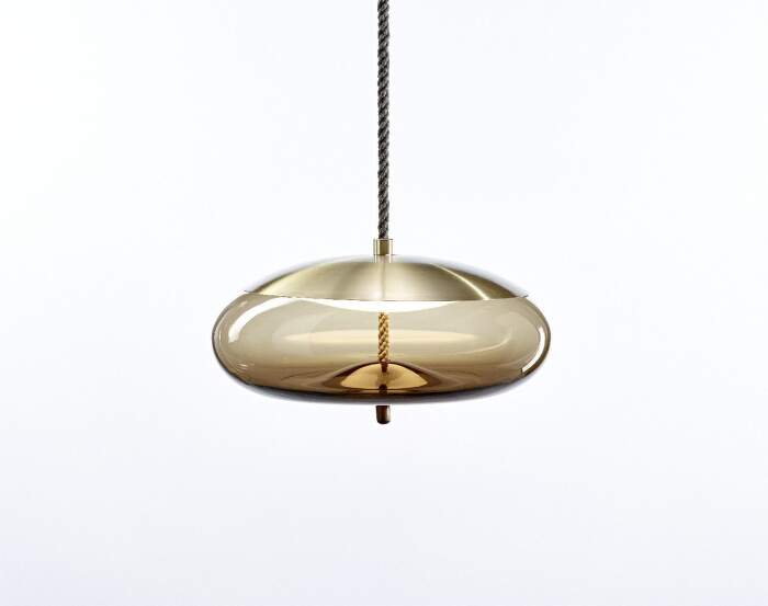 svietidlo Knot Disco PC1017 Small Lamp, brown / brass