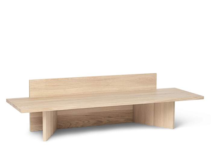 lavice-Oblique Bench, natural oak