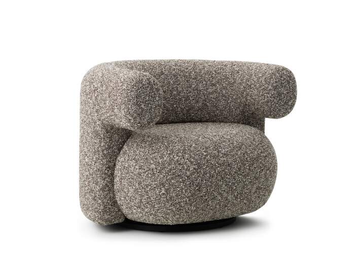 kreslo-Burra Lounge Chair Swivel w. Return, Zero 0110