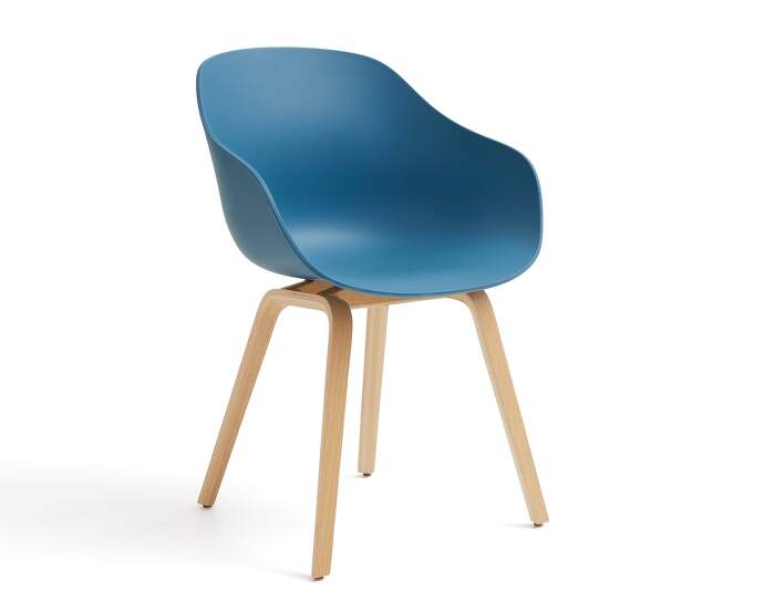 zidle-AAC 222 Chair Oak, azure blue