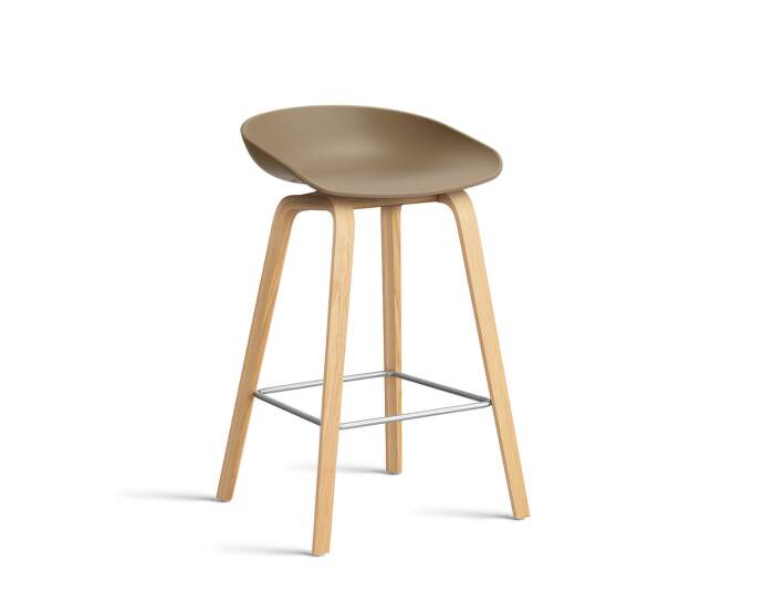 stolicka-AAS 32 Bar Stool Low Oak, clay