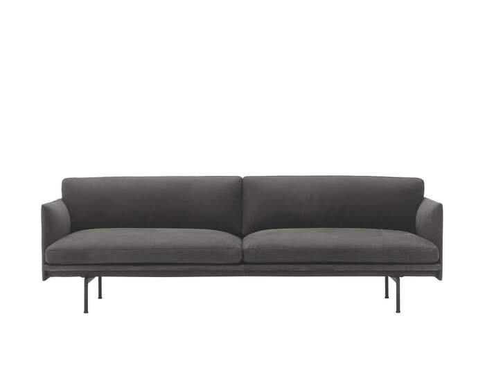 sofa-Outline 3-seater Sofa, grey