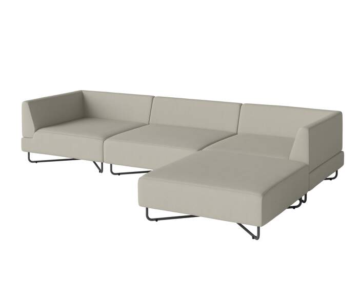 sofa-Orlando Garden Sofa 3-seater w. Chaise Longue Right, Brezza sand