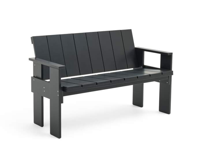 lavice-Crate Dining Bench, black