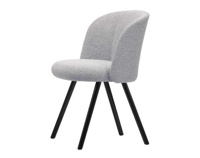 Čalúnená jedálenská stolička Mikado Side chair Aluminium, cream/sierra grey