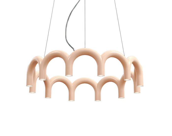 Závesné svietidlo Arch Circle 98, nude