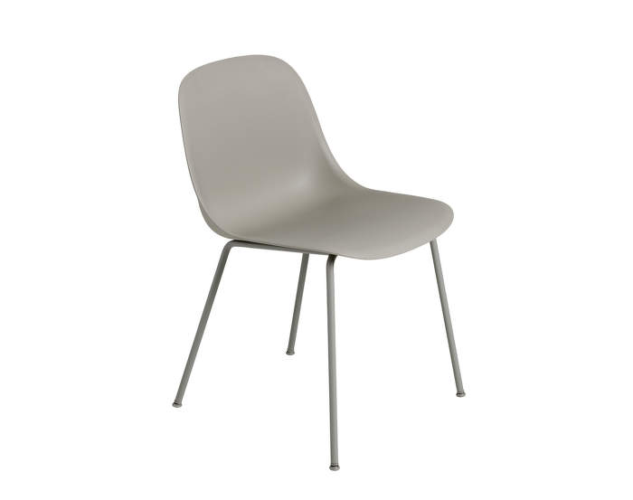 Židle Fiber Side Chair, kovová podnož, Grey