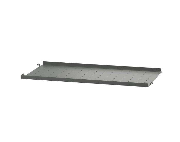 Polica String Metal Shelf Low Edge 58 x 30, dark grey
