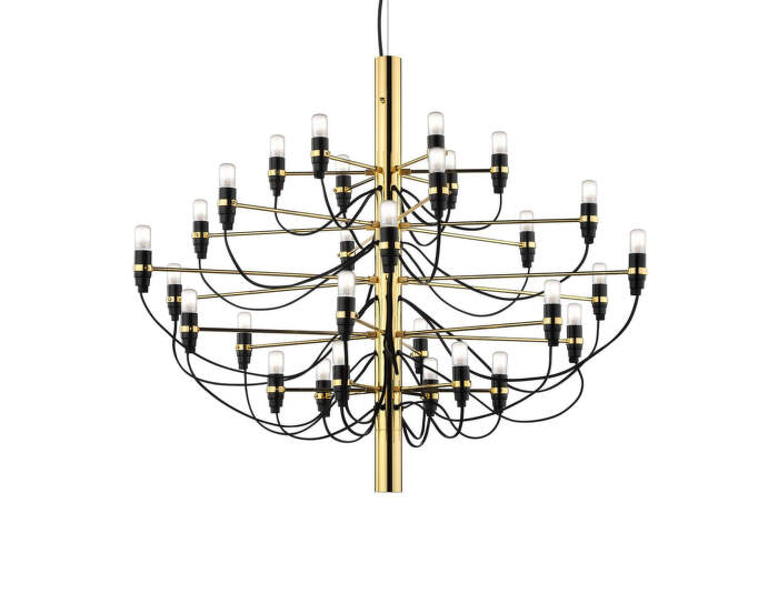 Luster 2097/30 Clear Bulbs, brass