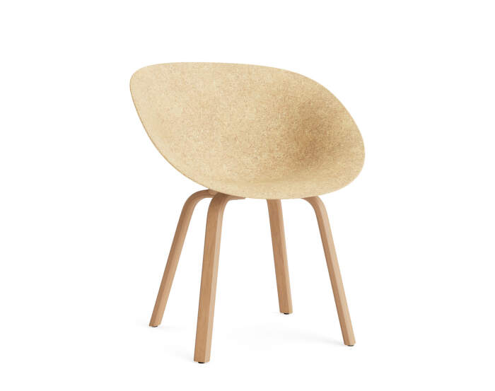 Stolička s podrúčkami Mat, hemp/beech