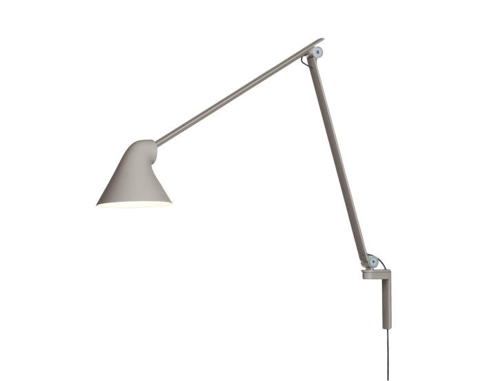 Nástenná lampa NJP Long, light aluminium grey