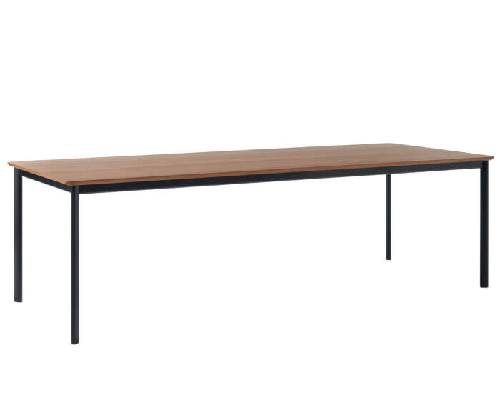 Jedálenský stôl Drip HW117, black/lacquered walnut