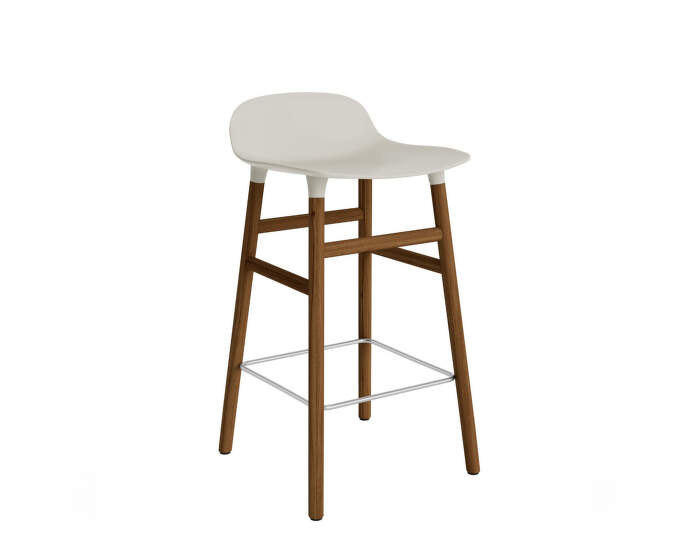 Barová stolička Form 65 cm, light grey/walnut