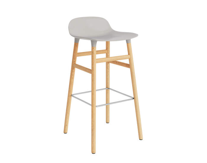 Barová stolička Form 75 cm, warm grey/oak