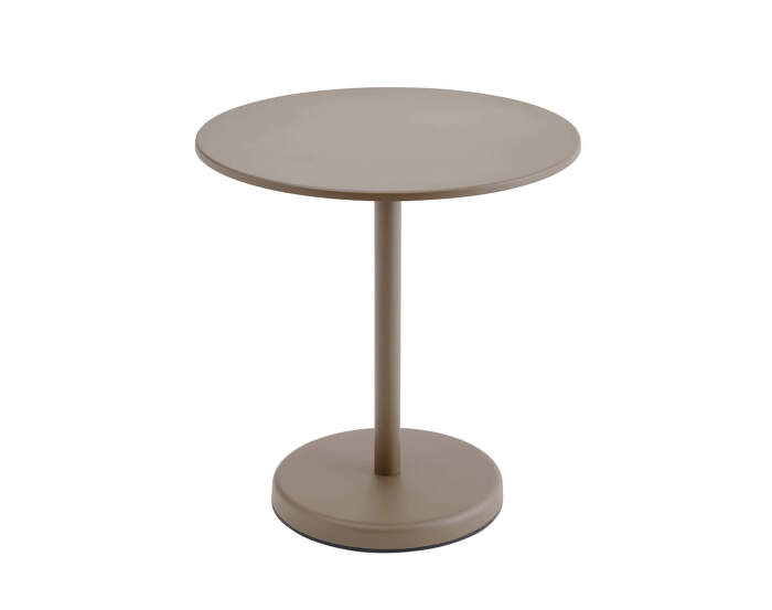 Stolík Linear Steel Café Table Ø70, taupe