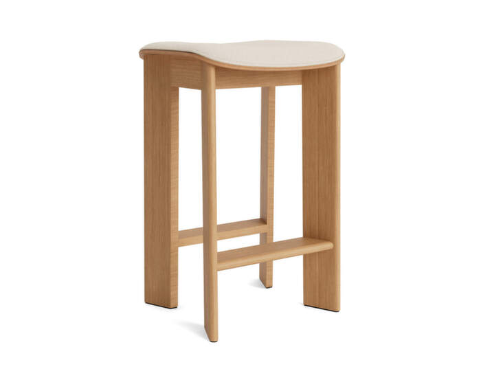 Barová stolička Chisel 30 H65, oiled oak / Hallingdal 200
