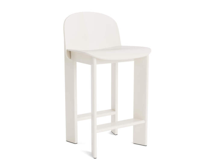 Barová stolička Chisel 35 H65, cream white laquered beech