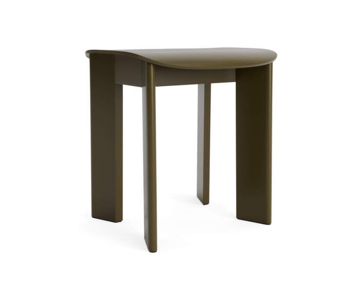 Stolička Chisel 10, green umber lacquered beech