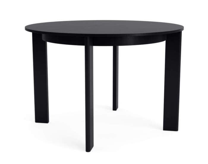 Jedálenský stôl Chisel 25 Round Ø110, black lacquered oak