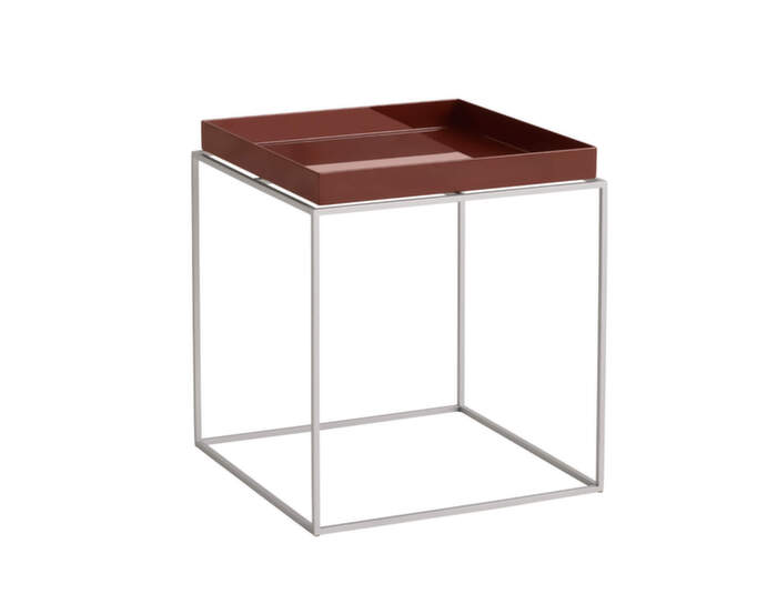  Stolek Tray Table 40x40, chocolate high gloss : silicon coated base