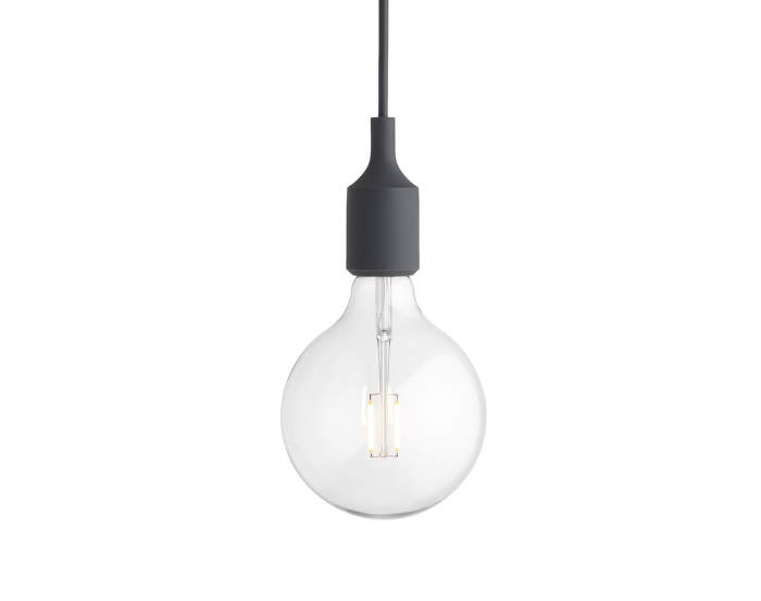 Závesná LED lampa Muuto E27, dark grey