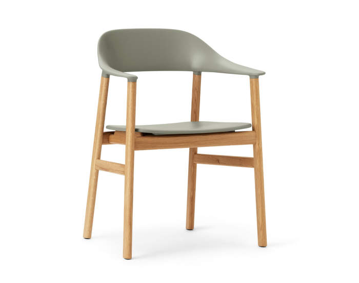 Stolička Herit Armchair Oak, dusty green