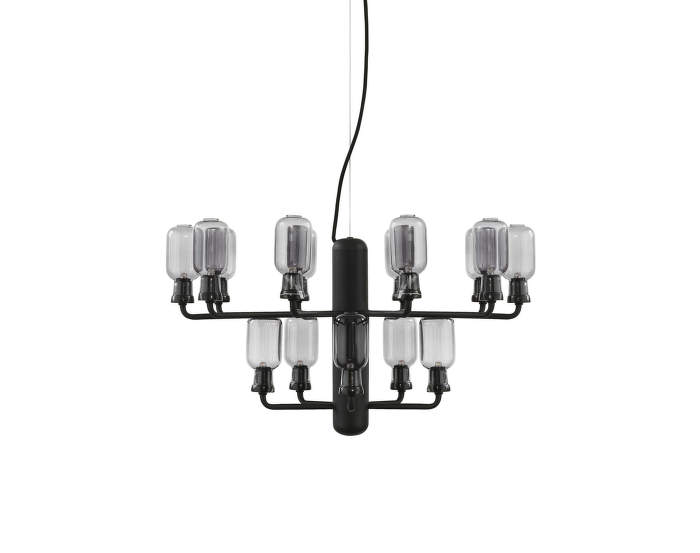 Luster Amp Chandelier, smoke/black