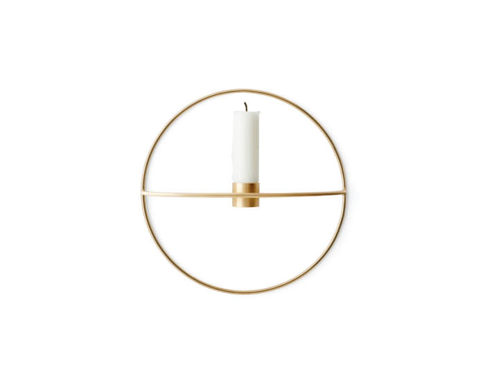 Nástenný svietnik POV Circle Candleholder S, Brass