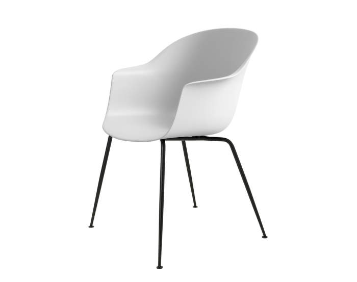 Bat Dining Chair, nečalúnená, pure white