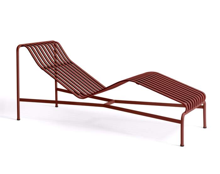 Palissade Chaise Longue, iron red
