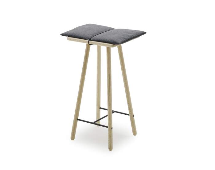 stolicka Georg Bar Stool Low, dark grey / oak