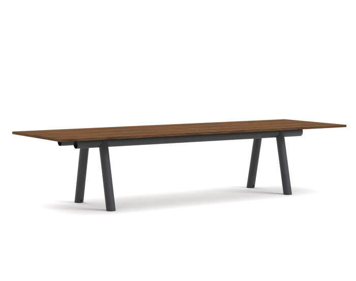 stul-Boa Table 350x110x75 cm, charcoal / walnut