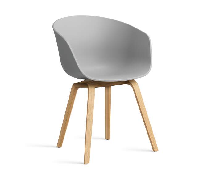 stolicka AAC 22 Chair Oak Veneer, concrete grey