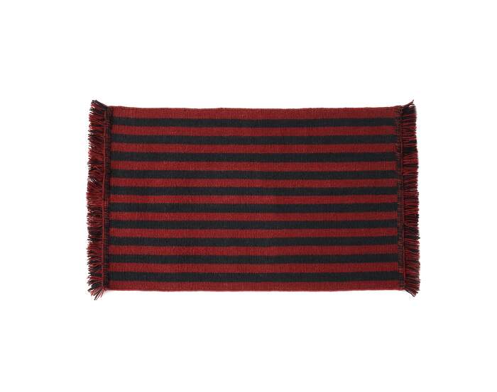 rohozka-Stripes and Stripes Wool Door Mat, cherry