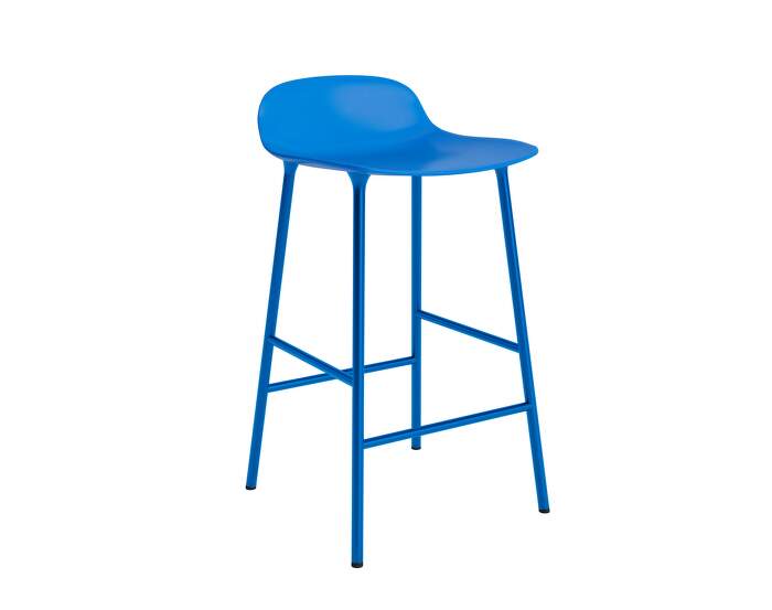 stolicka-Form Bar Chair 65 cm Steel, bright blue