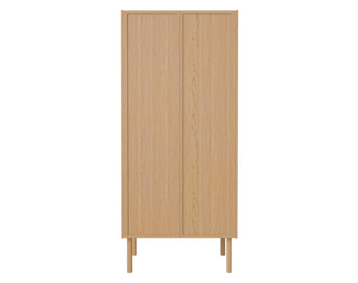 Skriňa Cana s drevenými dverami a policami, oiled oak