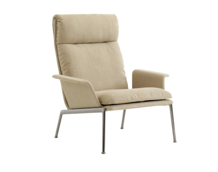 Kreslo Muno LN17 High Back w. Arms, Clay 7/dark chrome
