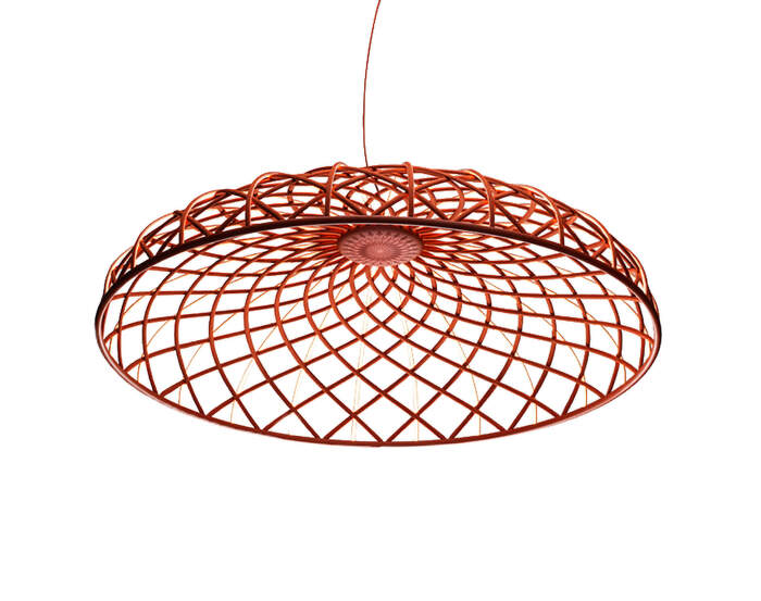 Závesné svietidlo Skynest, brick red