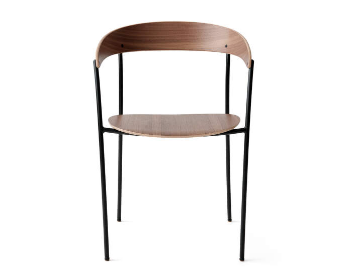 Stolička Missing Armchair, lacquered walnut