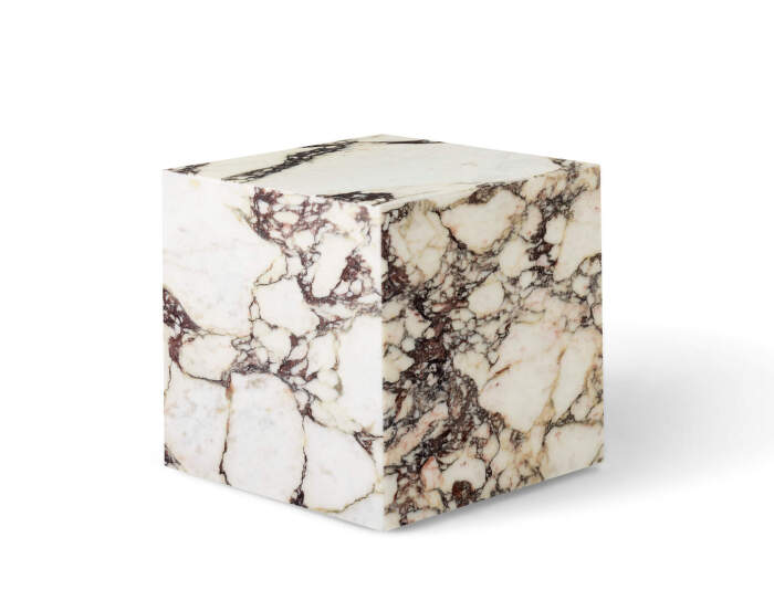 Odkladací stolík Plinth Cubic, Calacatta Viola