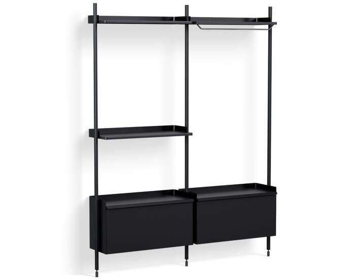 Policový systém Pier kombinácia 1072, black