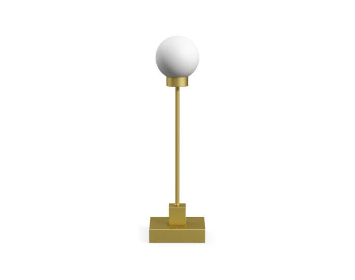 Prenosná stolná lampa Snowball, brass