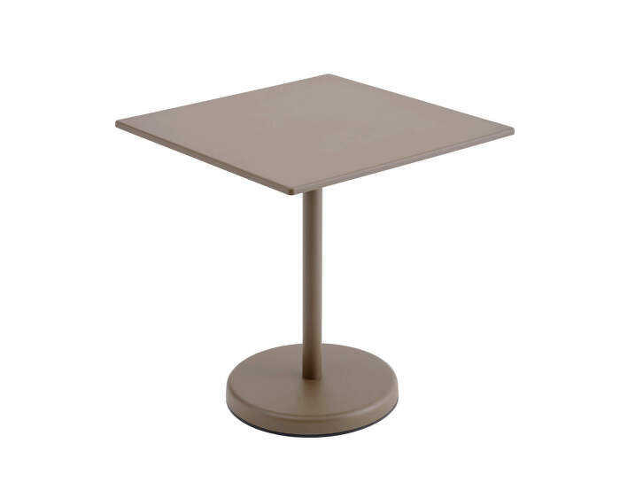 Stolík Linear Steel Café Table 70x70, taupe
