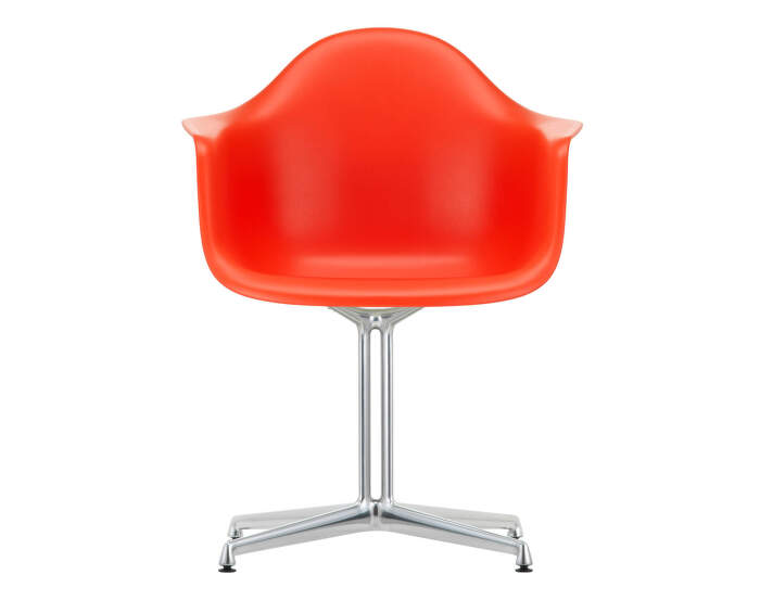 Židle Eames DAL, poppy red polished aluminium